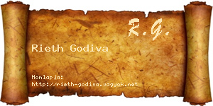 Rieth Godiva névjegykártya
